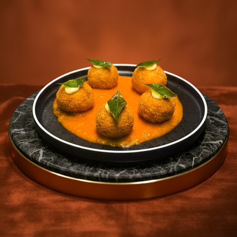 Golden-brown fish cutlets served at Secret Tide beach restaurant in Tangalle